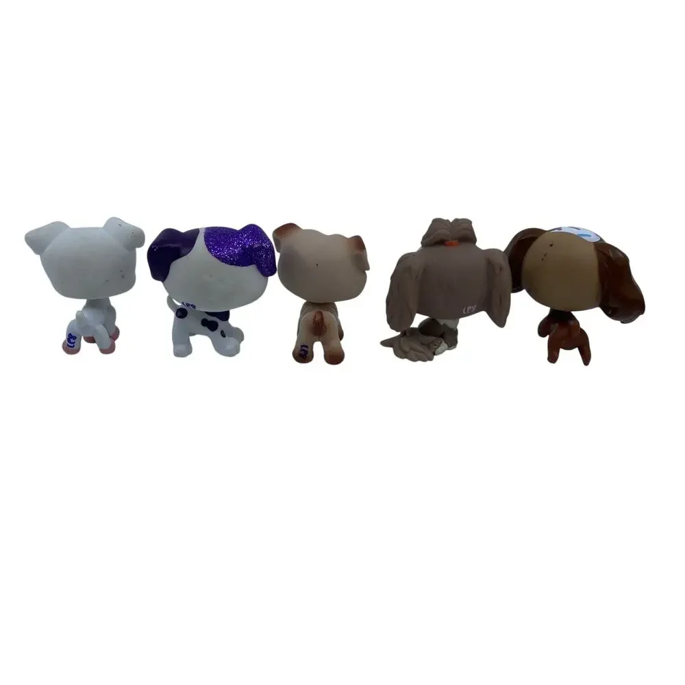 Littlest Pet Shop LPS Dog Lot of 5 Figures Mixed Breeds